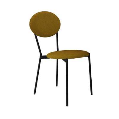 Cadeira Vintage Elipse Fixa C-4 Pes 430 X 535 X 860 Mm C-1 Un. Cy.mostarda Mostarda City