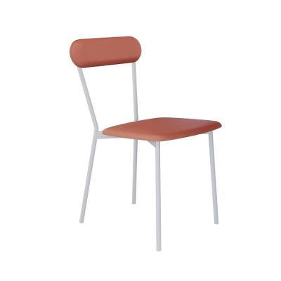 Cadeira Vintage Emília Fixa C-4 Pes 450 X 505 X 810 Mm C-1 Un. Pés Brancos. Cn.marte Terra Rose Cn.marte Terra Rosê