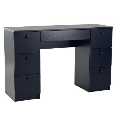 Mesa De Escritório Ditália 7 Gavetas Pe-100 Preto