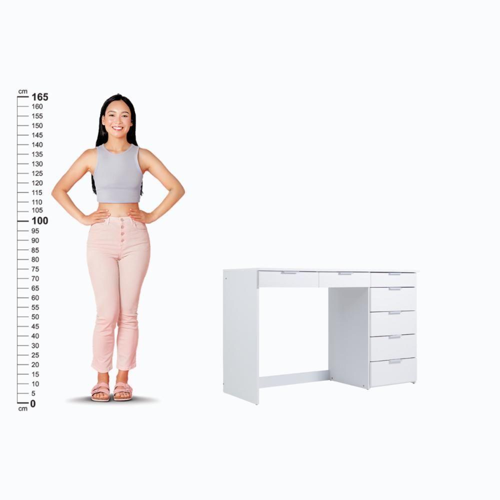 Mesa De Escritório Ditália 7 Gavetas Pe-90 - 6