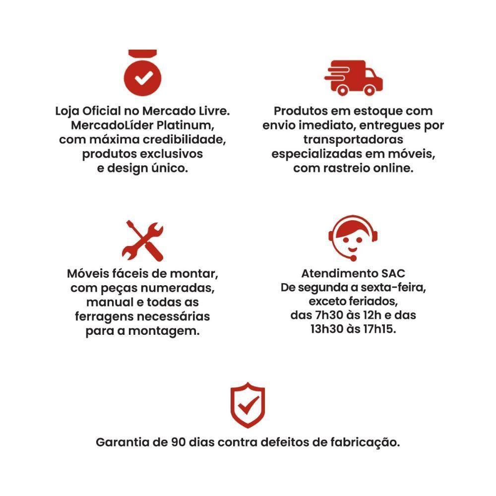 Beliche Ditália Cama Auxiliar Com Colchões + Kit Luz Cm-15 Preto - 9