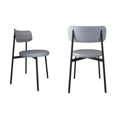 2 Unidades Cadeira Kyta Fixa C-4 Pés 50 X 44,7 X 83,8 Cm. Corriente Cinza Claro Corriente Cinza Claro