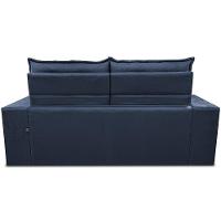 Sofá Retrátil E Reclinável 2,00m Essence Velusoft Azul Cama Inbox - 6