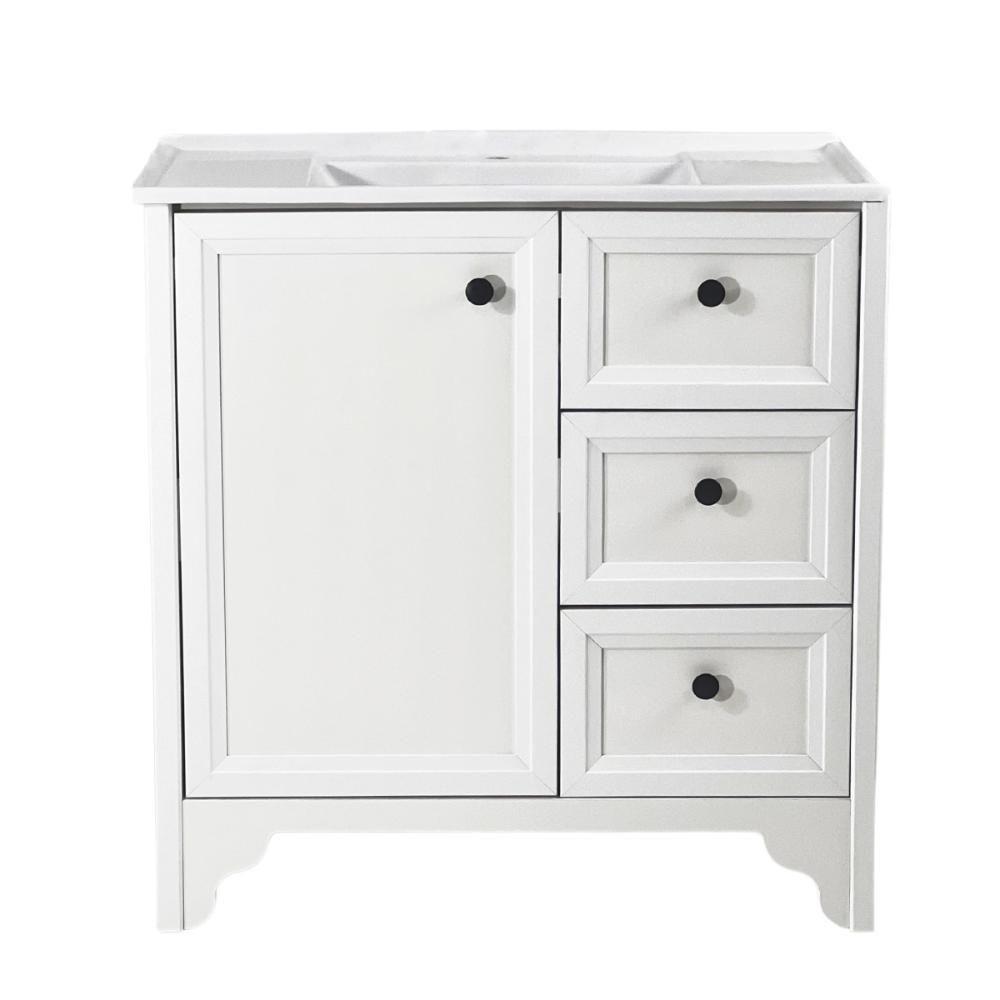 Gabinete Armário Banheiro Ditália Com Pia Bn-05 Branco - 1