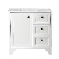 Gabinete Armário Banheiro Ditália Com Pia Bn-05 Branco - 1