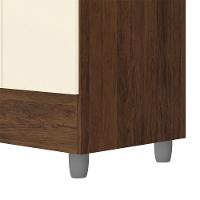 Guarda Roupa 4 Portas Espelho 102 Cm 10090 Vlr Imbuia Champanhe - 6