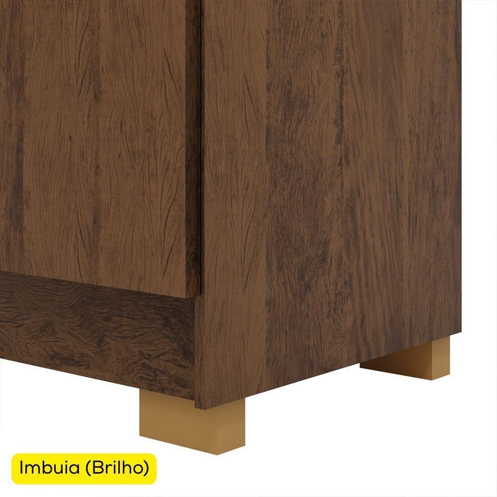 Guarda Roupa Casal 6 Portas 2 Gavetas 218 Cm 10037 Vlr Imbuia - 4