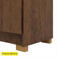 Guarda Roupa Casal 6 Portas 2 Gavetas 218 Cm 10037 Vlr Imbuia