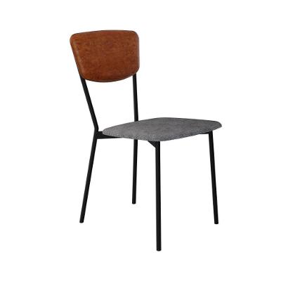Cadeira Vintage Retrô Fixa C-4 Pés 425 X505 X 830 Mm C-1 Un. Cy.nev.pta-cn.cml Névoa Pta-cn.caramelo