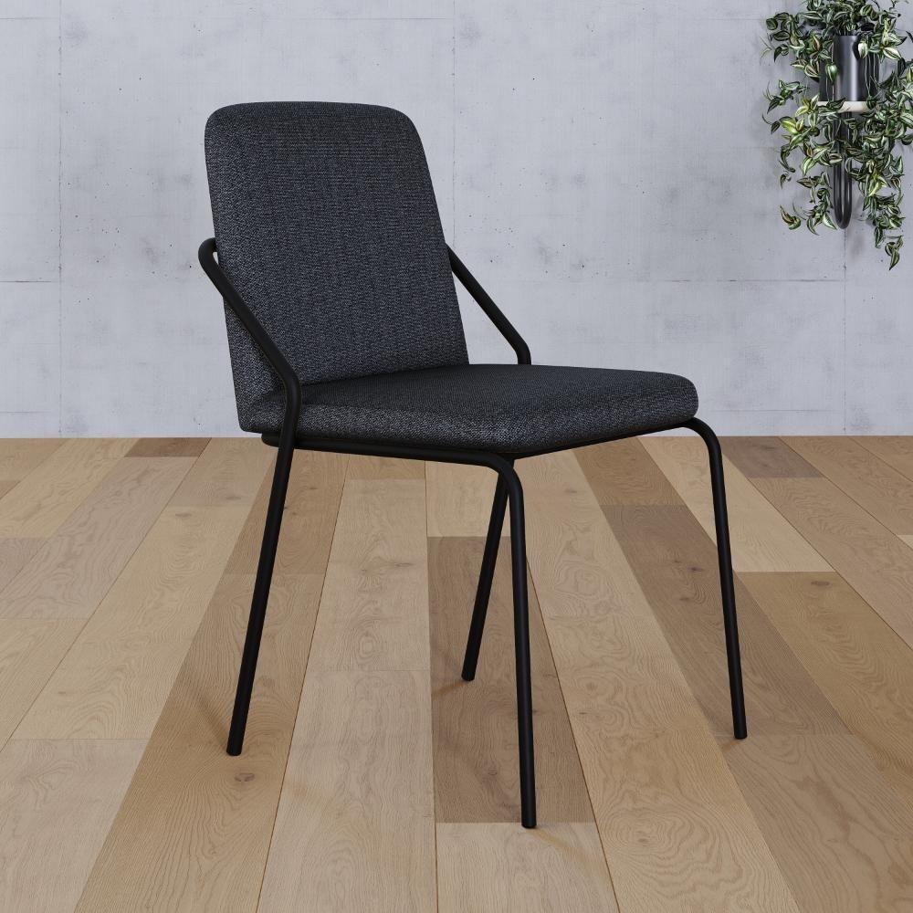 Cadeira Bloom Fixa C-4 Pes S-braco 490x580x850 Mm C-4 Un Grafite Corriente Grafite Corriente - 2