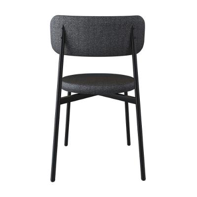 4 Unidades Cadeira Kyta Fixa C-4 Pés 50 X 44,7 X 83,8 Cm. Corriente Grafite Corriente Grafite