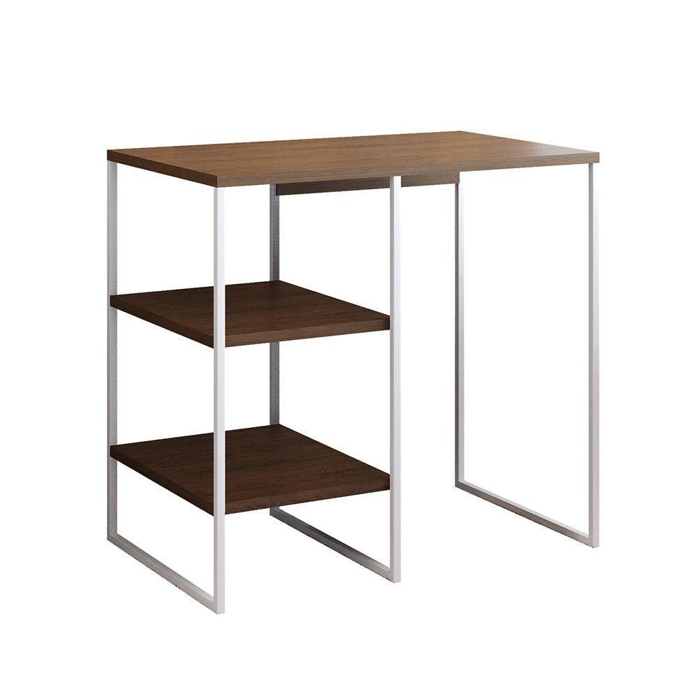 Aparador Adega Industrial Bar Barzinho Bourbon Aço Branco E Carvalho 80 Cm - 3