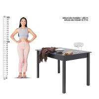 Mesa De Jantar Ditália Com 4 Cadeiras Ja-225 Preto - 5