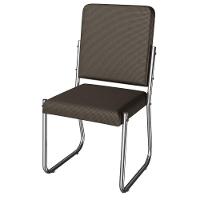 Kit 2 Cadeiras Cromada Sala Jantar 2C139CR Corino Marrom Kappesberg Marrom - 5