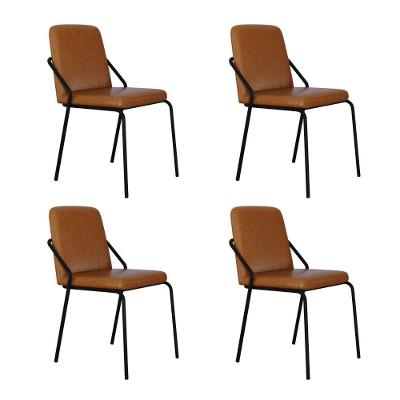 Cadeira Bloom Fixa C-4 Pes S-braco 490x580x850 Mm C-4 Un Courino Caramelo Courino Caramelo
