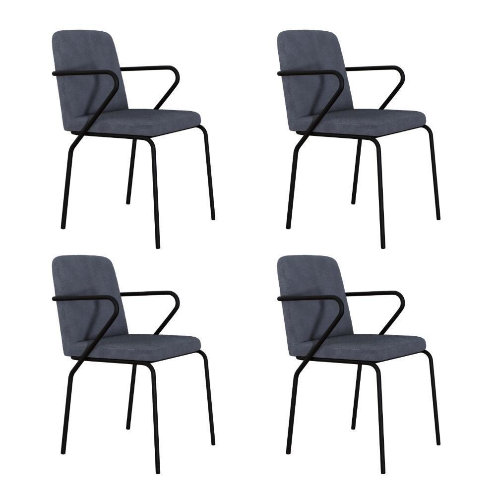 Cadeira Bloom Fixa C-4 Pes C-braco 490x580x850 Mm C-4 Un Boucle Nuvem Boucle Nuvem - 1