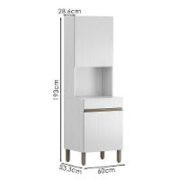 Paneleiro Microondas 2 Portas 193x60 Cm Line Ktp Supremo - 3