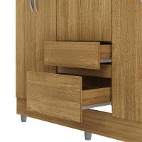 Guarda Roupa Casal 6 Portas 2 Gavetas 153 Cm 10091 Vlr Nature - 6