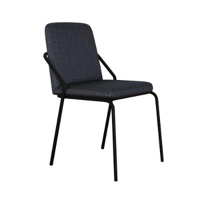 Cadeira Bloom Fixa C-4 Pes S-braco 490x580x850 Mm C-1 Un Grafite Corriente Grafite Corriente