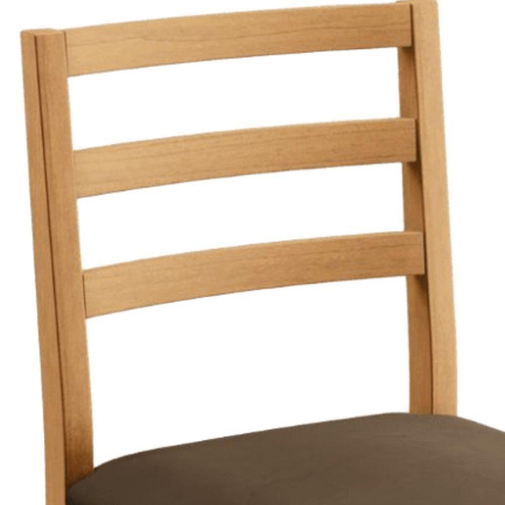 Conjunto 2 Cadeiras Jade 02 Veludo Marrom Pés Em Madeira Jcm - 7