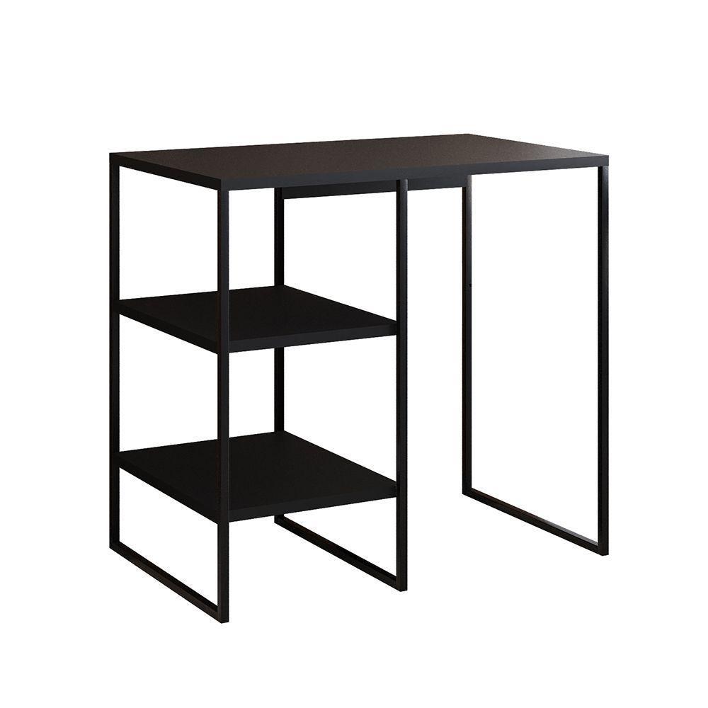 Aparador Adega Industrial Bar Barzinho Bourbon Aço Preto 80 Cm - 2