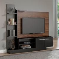 Rack Com Painel Para Tv 50 Pol 165x155cm Mdp Menu Móveis Castanho - 1