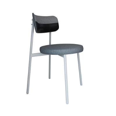 Cadeira Kyta Fixa C-4 Pés 50 X 44,7 X 83,8 Cm Pés Brancos. Corriente Cinza-courino Preto Corriente Cinza-courino Preto