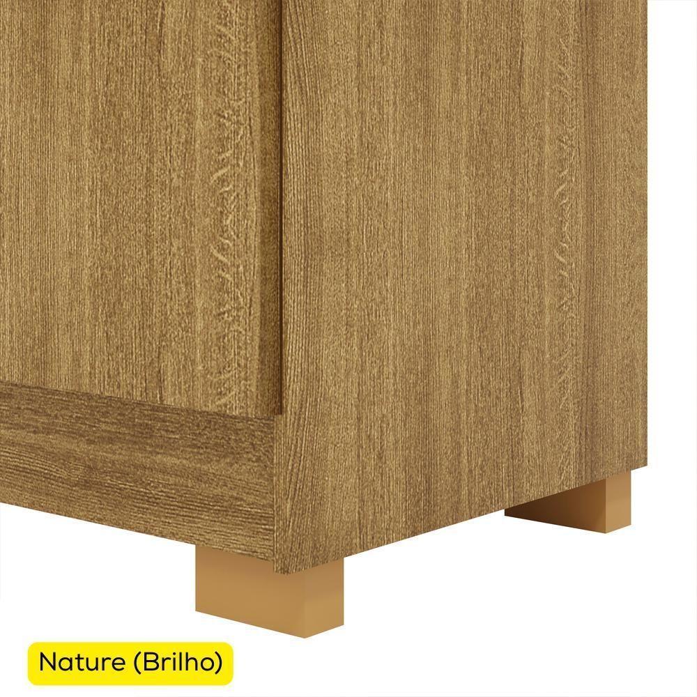 Guarda Roupa Casal 6 Portas 2 Gavetas Espelho 218 Cm Vlr Nature - 4