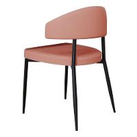 Conjunto 2 Cadeiras De Jantar Revestimento Sintético Bless Estr. Preta Courino Marte Terra Rosê - 5