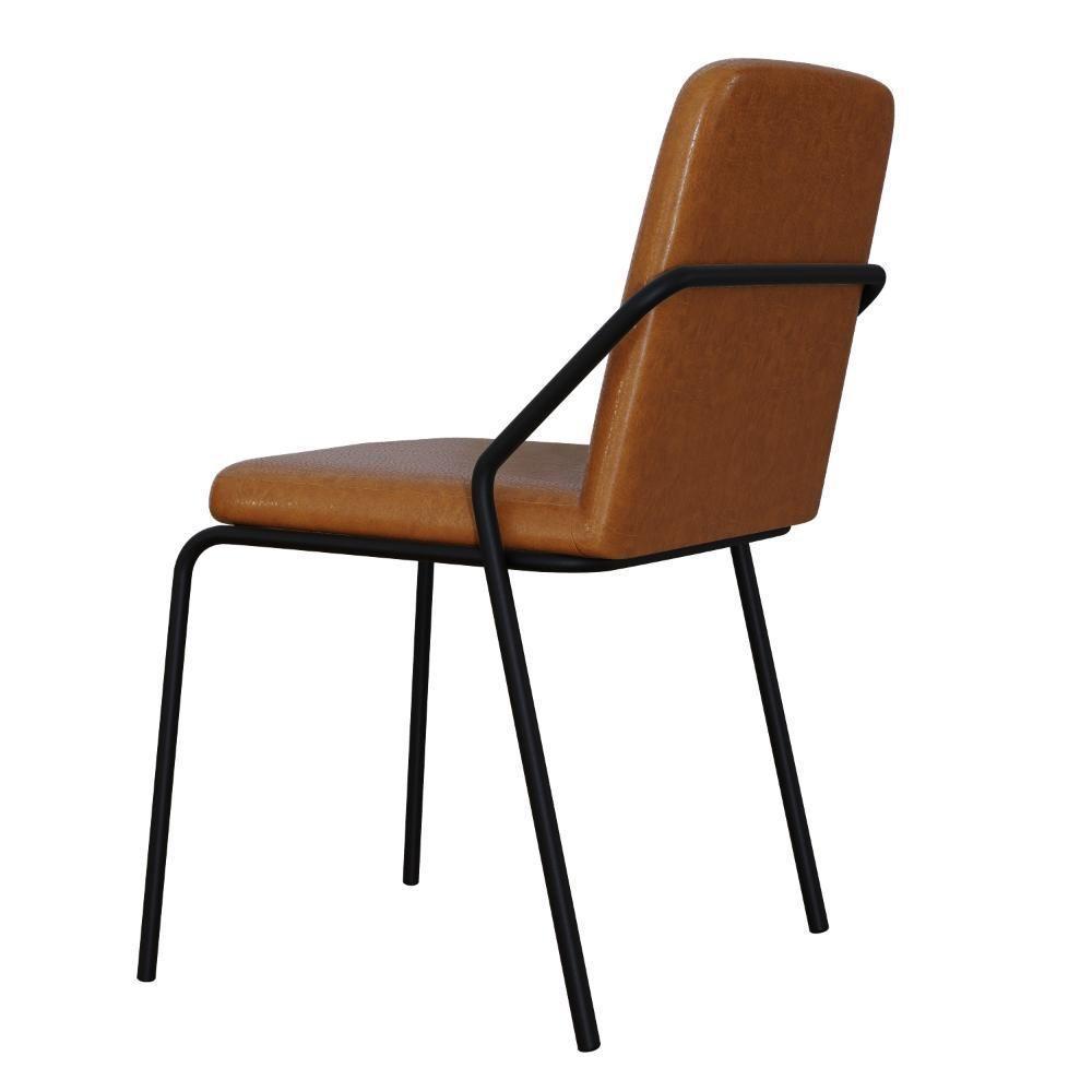 Cadeira Bloom Fixa C-4 Pes S-braco 490x580x850 Mm C-2 Un Courino Caramelo Courino Caramelo - 4