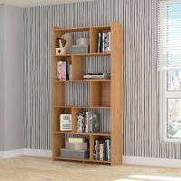 Estante Multiuso 0724 91x183cm Nichos Mdp Menu Carvalho - 1