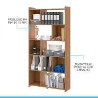 Estante Multiuso 0724 91x183cm Nichos Mdp Menu Carvalho - 2