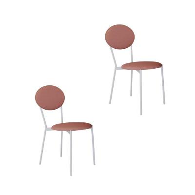 Cadeira Vintage Elipse Fixa C-4 Pes 430 X 535 X 860 Mm C-2 Un. Pés Brancos. Cy.tlp.rose Tulipa Rosê City