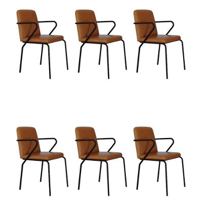 Cadeira Bloom Fixa C-4 Pes C-braco 490x580x850 Mm C-6 Un Courino Caramelo Courino Caramelo