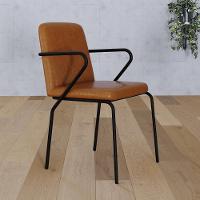 Cadeira Bloom Fixa C-4 Pes C-braco 490x580x850 Mm C-6 Un Courino Caramelo Courino Caramelo - 2