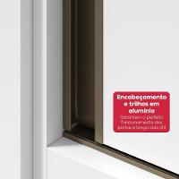 Guarda-roupa Casal 100% Mdf 3 Portas 6 Gavetas Vitta 2,70 Glass Branco - 10