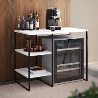 Aparador Adega Industrial Bar Barzinho Bourbon Aço Preto E Branco 95 Cm - 1