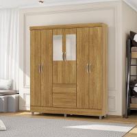 Guarda Roupa Casal 6 Portas 2 Gavetas Espelho 153 Cm Vlr Nature - 7