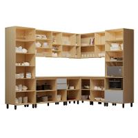 Cozinha Completa 10 Pçs Espaço Micro-ondas E Tampo 528cm Carvalho/cinza Cristal - 3