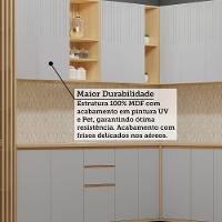 Cozinha Completa 10 Pçs Espaço Micro-ondas E Tampo 528cm Carvalho/cinza Cristal - 5