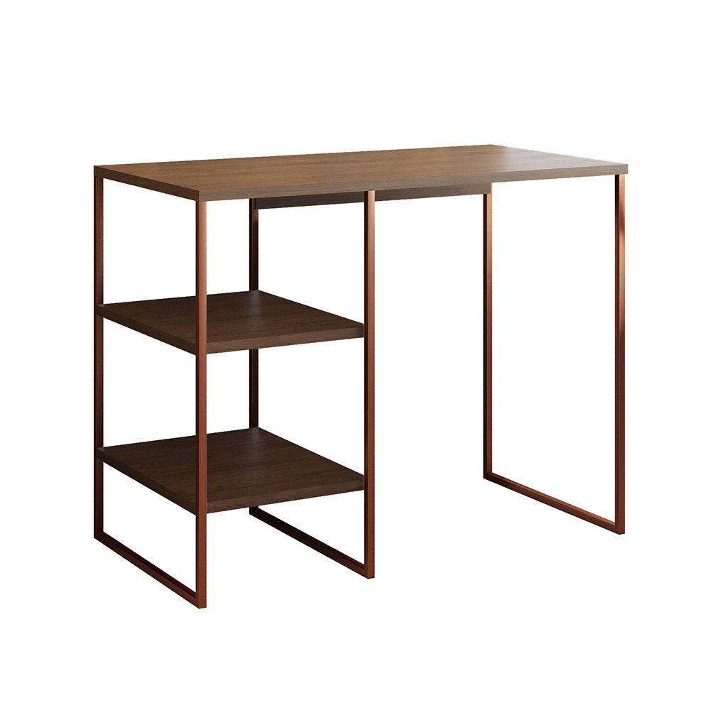 Aparador Adega Industrial Bar Barzinho Bourbon Aço Cobre E Carvalho 95 Cm - 2