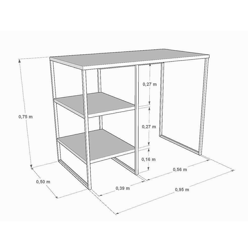 Aparador Adega Industrial Bar Barzinho Bourbon Aço Cobre E Carvalho 95 Cm - 3