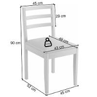Conjunto 2 Cadeiras Jade 02 Verona Marrom Pés Em Madeira Jcm - 3