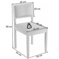 Conjunto 2 Cadeiras Jade 04 Veludo Cinza Pés Em Madeira Jcm - 3