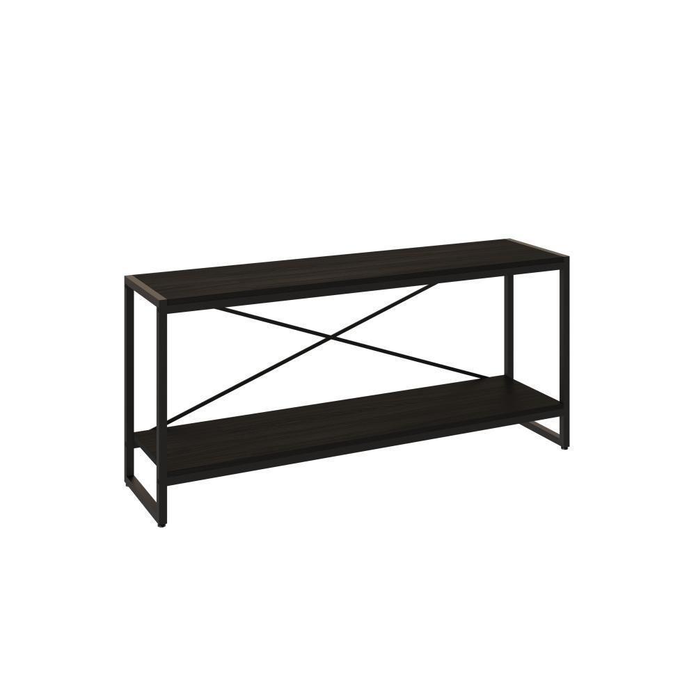 Rack P-tv Dynamica 120x30x56cm C-02 Prateleiras Preto ônix - Est.preta Preto ônix - Est.preta - 1