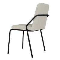 Cadeira Bloom Fixa C-4 Pes S-braco 490x580x850 Mm C-6 Un Boucle Vanilla Boucle Vanilla