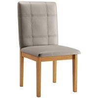 Conjunto 2 Cadeiras ágata Veludo Bege Pés Em Madeira Jcm - 5