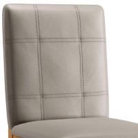 Conjunto 2 Cadeiras ágata Veludo Bege Pés Em Madeira Jcm - 7