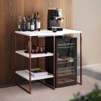 Aparador Adega Industrial Bar Barzinho Bourbon Aço Cobre E Branco 80 Cm - 1