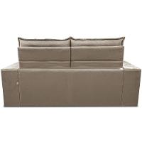 Sofá Retrátil E Reclinável 2,30m Essence Velusoft Bege Cama Inbox - 6